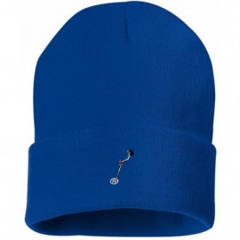 Skullies & Beanies Metal Detector Custom Personalized Embroidery Embroidered Beanie - Royal Blue - CO12N0DS3K4 $12.55