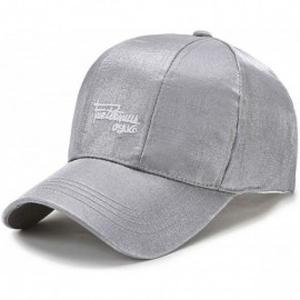Baseball Caps Baseball Cap for Men Women Plain Adjustable Sports Outdoor Fashion Hat (White) - Grey - CC18ZGQCIC5 $25.56