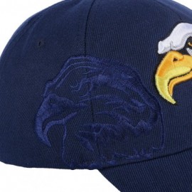 Baseball Caps Embroidered American Flag & Eagle Baseball Cap Embroidery Stitches - Navy Blue - CQ18NQCD7D2 $9.61