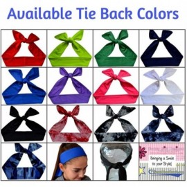 Headbands Volleyball TIE Back Moisture Wicking Headband Personalized with The Embroidered Name of Your Choice - C9189DRXNR8 $...