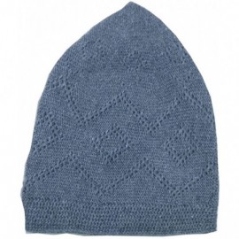 Skullies & Beanies Kufi Cap For Men - Crocheted - Gray - C9189XXODX8 $13.17