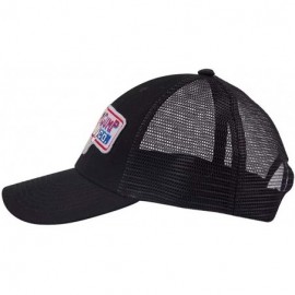 Baseball Caps Adult Gump Running Hat- Shrimp Mesh Baseball Trucker Cap- Cosplay Costumes - Black-1 - C518OR4M3UY $9.31