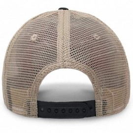 Baseball Caps Vintage Distressed Trucker Hat Adjustable Back Unisex Headwear - Charcoal - CC18OXZRLIM $8.69