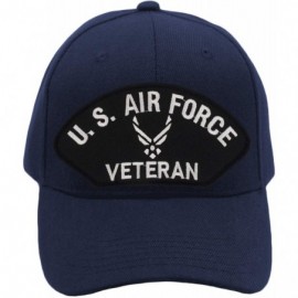 Baseball Caps US Air Force Veteran Hat/Ballcap Adjustable One Size Fits Most - Navy Blue - C318K0S042U $21.48