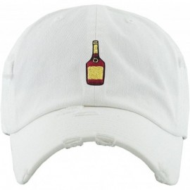 Baseball Caps Henny Leaf Fist Bottle Dad Hat Baseball Cap Polo Style Unconstructed - (4.1) White Henny Bottle Vintage - C417Y...