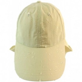 Sun Hats Nanotechnology Adult Unisex Stay Cool Bill Flap Waterproof & UPF 50+ Hat- Designed in NY Yellow - C412H8KAM0X $27.67