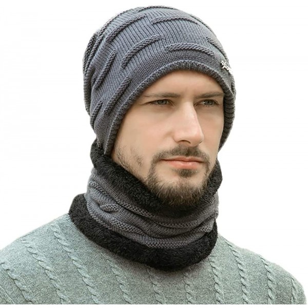 Skullies & Beanies Winter Beanie Fashion Fleece - Style-2 Gray - CC18Z9HUTZ6 $9.55