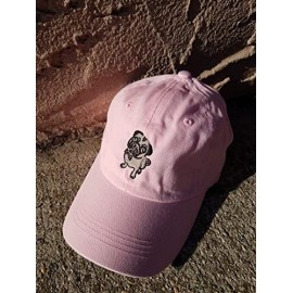 Baseball Caps Pug Style Dad Hat Washed Cotton Polo Baseball Cap - Lt.pink - C2188OTSD0C $16.89