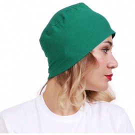 Skullies & Beanies Women's Cotton Under Hijab Caps (Multicolours- Free Size) - Green - CN18DNXO5L0 $10.12