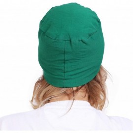 Skullies & Beanies Women's Cotton Under Hijab Caps (Multicolours- Free Size) - Green - CN18DNXO5L0 $10.12