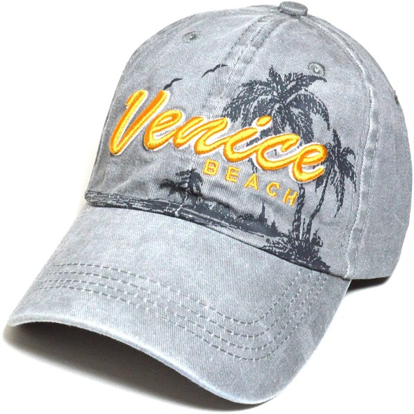 Baseball Caps Venice Beach Polo Style 100% Cotton Dad Hat Durable Golf Baseball Fashion Cap 4 - Grey - CM185X8WTR5 $11.71