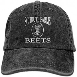Baseball Caps Men's & Women's Schrute Farms Beets Funny Baseball Cap Washed Vintage Trucker Dad Hat - CB18ZEEHINW $32.02