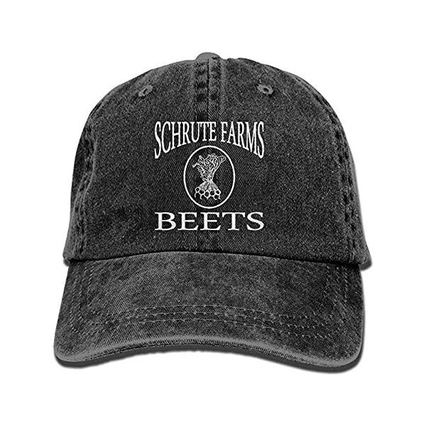 Baseball Caps Men's & Women's Schrute Farms Beets Funny Baseball Cap Washed Vintage Trucker Dad Hat - CB18ZEEHINW $15.23