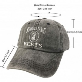 Baseball Caps Men's & Women's Schrute Farms Beets Funny Baseball Cap Washed Vintage Trucker Dad Hat - CB18ZEEHINW $15.23