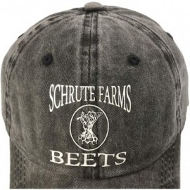 Baseball Caps Men's & Women's Schrute Farms Beets Funny Baseball Cap Washed Vintage Trucker Dad Hat - CB18ZEEHINW $15.23