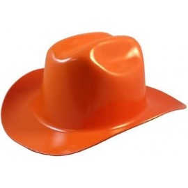 Cowboy Hats Western Cowboy Hard Hat with Ratchet Suspension - Orange - Orange - CT183K6L0K2 $44.04