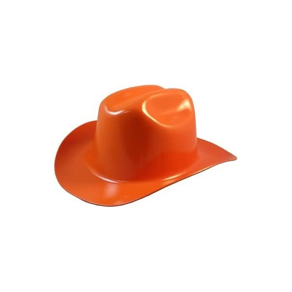 Cowboy Hats Western Cowboy Hard Hat with Ratchet Suspension - Orange - Orange - CT183K6L0K2 $44.04