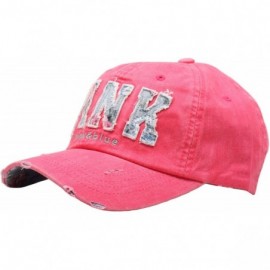 Baseball Caps Sexy Women Girl Flower Pink Cute Lady Design Ball Cap Baseball Hat Truckers - Hotpink - CH11XHE9OX7 $27.66