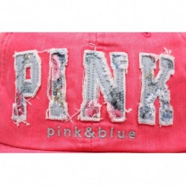 Baseball Caps Sexy Women Girl Flower Pink Cute Lady Design Ball Cap Baseball Hat Truckers - Hotpink - CH11XHE9OX7 $27.66