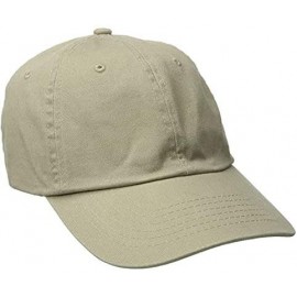 Baseball Caps Twill Cap for Men and Women Baseball Cap Softball Hat with Pre Curved Brim - Khaki - CS111QVEWZX $8.41