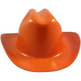 Cowboy Hats Western Cowboy Hard Hat with Ratchet Suspension - Orange - Orange - CT183K6L0K2 $44.04