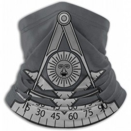 Balaclavas Masonic Past Master Unisex Fleece Neck Warmer Face Warmer Neck Tube Neck Gaiters Neck Scarf - CN193RUWNS8 $25.35