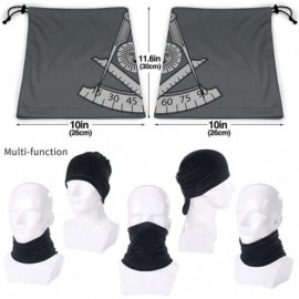 Balaclavas Masonic Past Master Unisex Fleece Neck Warmer Face Warmer Neck Tube Neck Gaiters Neck Scarf - CN193RUWNS8 $25.35