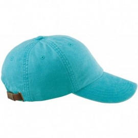 Baseball Caps 6-Panel Low-Profile Washed Pigment-Dyed Cap - Caribbean Blue - CT12N3CXWQ6 $19.93