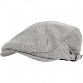 Newsboy Caps Modern Cotton Real Newsboy Hat Flat Cap AC3045 - Gray - CX11WC83NKT $22.51