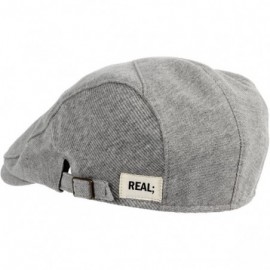 Newsboy Caps Modern Cotton Real Newsboy Hat Flat Cap AC3045 - Gray - CX11WC83NKT $22.51