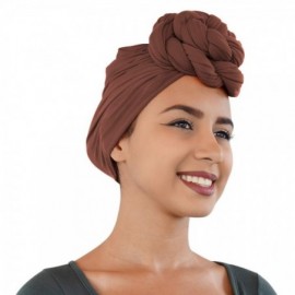 Headbands Colors Stretch African Headwrap - 2. Chocolate Brown - CS18U2TMOW6 $13.42