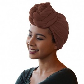 Headbands Colors Stretch African Headwrap - 2. Chocolate Brown - CS18U2TMOW6 $13.42