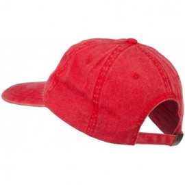 Baseball Caps Minnesota State Map Embroidered Washed Cotton Cap - Red - CV11ND5K92F $24.87