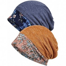Skullies & Beanies Women's Baggy Slouchy Beanie Chemo Hat Cap Scarf - Style B-2 Pack - CJ18ZX9T4TH $28.82