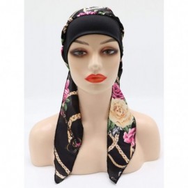 Skullies & Beanies Chemo Cancer Head Scarf Hat Cap Tie Dye Pre-Tied Hair Cover Headscarf Wrap Turban Headwear - CO198N0Z87E $...