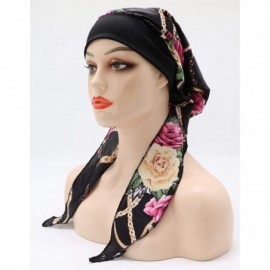 Skullies & Beanies Chemo Cancer Head Scarf Hat Cap Tie Dye Pre-Tied Hair Cover Headscarf Wrap Turban Headwear - CO198N0Z87E $...