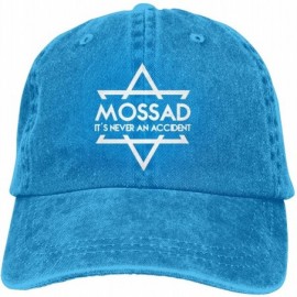 Baseball Caps Mossad It's Never an Accident Adjustable Baseball Caps Denim Hats Cowboy Sport Outdoor - Blue - CL18R6ZSUHI $23.20