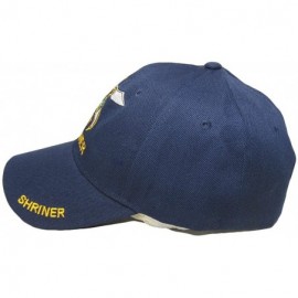 Skullies & Beanies Shriner Emblem Navy Blue with Shadow Embroidered Cap - CN18GQWS44H $13.67