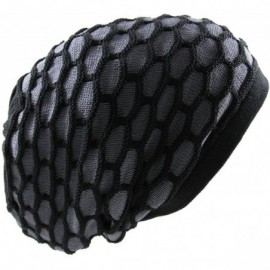 Skullies & Beanies Rasta 100% Cotton Dreadlock Beanie - Black/Gray - CL125NXX1OH $24.80