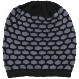 Skullies & Beanies Rasta 100% Cotton Dreadlock Beanie - Black/Gray - CL125NXX1OH $24.80