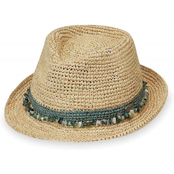 Sun Hats Tahiti Trilby - Two-Toned Sun Hat- Packable- Adjustable- Modern Style- Designed in Australia - Sage - CC192LR5HNS $3...