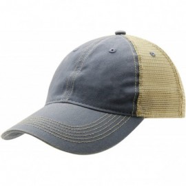 Baseball Caps Womens Legend Vintage Wash Trucker Cap - Steel/Khaki - CT18E3WA0HG $13.13