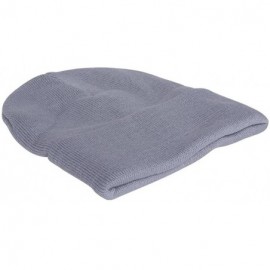 Skullies & Beanies Solid Winter Long Beanie (Comes in Many - Light Grey - CG112JZUCHR $7.81