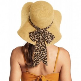 Sun Hats Pull Through Sash Scarf Eyelets Straw Hat Floppy Foldable Roll up Beach Travel Sun Hat (ST-2026-3017-20) - CA194RSU5...