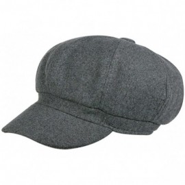 Newsboy Caps Newsboy Hat Beret Hat Fedora Wool Blend Cap Collection Hats Cabbie Visor Cap for Men Women - Grey - CK125LOGLCH ...