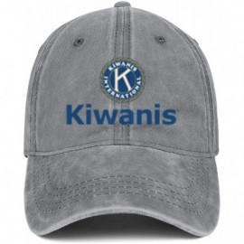 Baseball Caps Lions Clubs International Jeans Baseball Cap Outdoor Hat Dad Mens Ball Cap - Kiwanis - CS18YSQLKWC $16.23