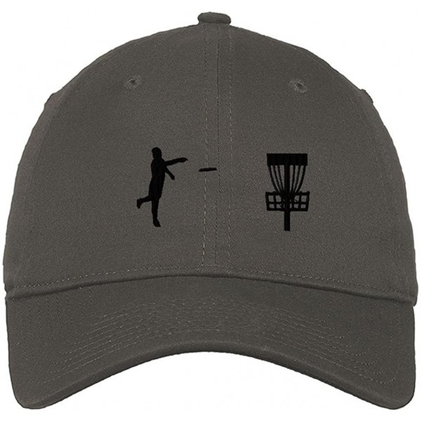 Baseball Caps Cotton Low Profile Hat Disc Golf Sport Embroidery Design Style 1 Dark Grey - C8188SU4548 $14.43