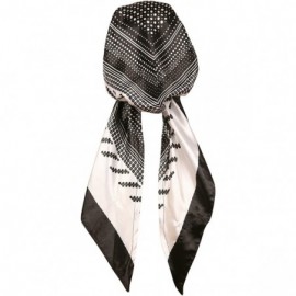 Skullies & Beanies Women's Silk Feel- Pre-Tied- Printed- Fitted Headscarf- Chemo Cap Bandana Sleep Turban Head Scarf - C412IQ...