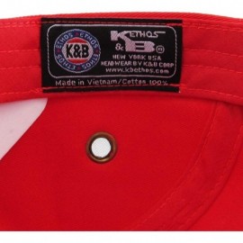 Baseball Caps Five Panel Solid Color Unisex Adjustable Army Military Cadet Cap - Red - CH11JEBOHT3 $7.89