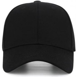 Baseball Caps Men Women Sports Hat Add Your Personalized Design Adjustable Baseball Caps - Black - C818G4494RZ $13.29